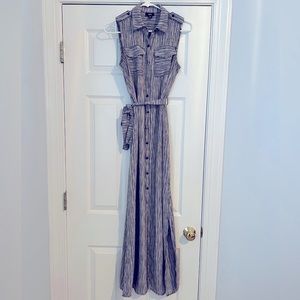 Massimo Black and White Stripe Dress